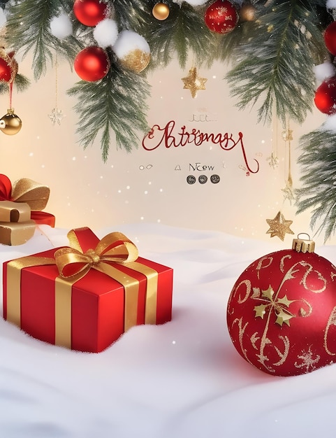 Christmas and New Year background