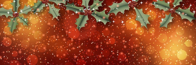 Christmas and New Year banner vector design template