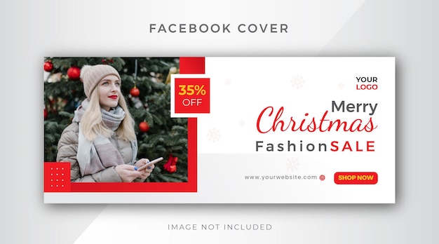 Christmas New Year Fashion Facebook Cover Time Line Template Design