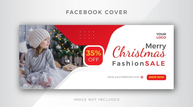 Christmas New Year Fashion Facebook Cover Time Line Template Design