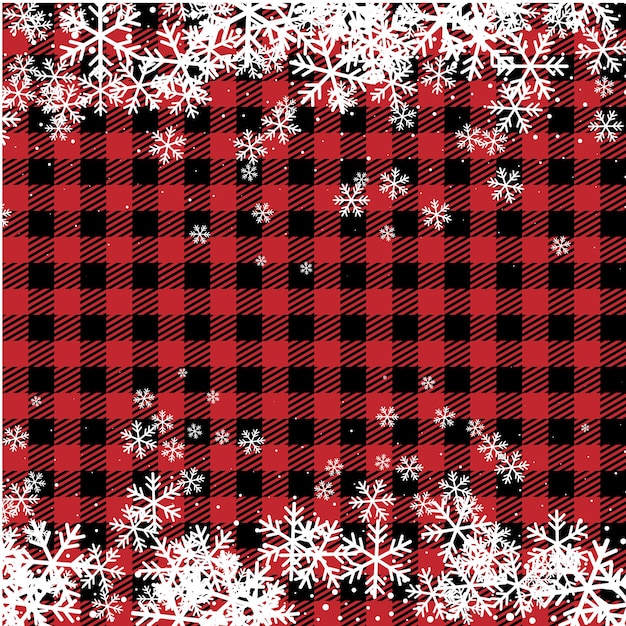 Christmas and New Year pattern at Buffalo Plaid. Festive background for design and print esp10