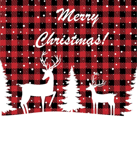 Christmas and New Year pattern at Buffalo Plaid. Festive background for design and print esp10