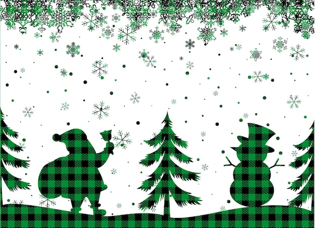 Christmas and New Year pattern at Buffalo Plaid Festive background for design and print esp10