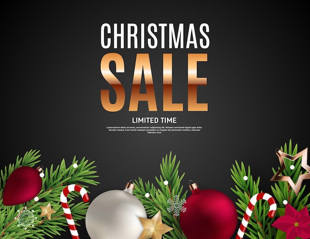 Christmas and New Year Sale Gift Voucher, Discount Coupon