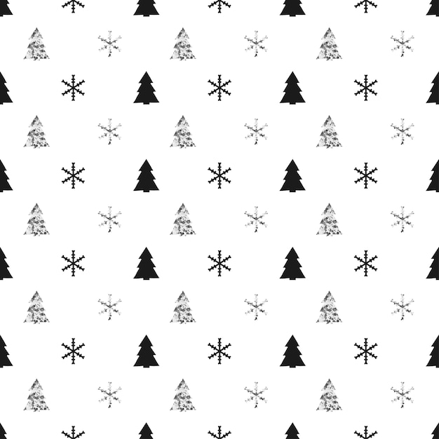 Christmas New Year seamless pattern 