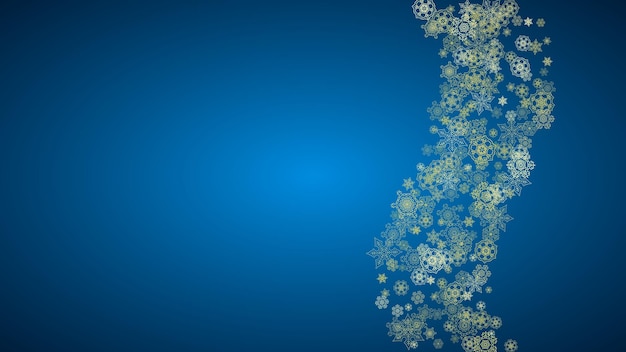 Christmas and New Year snowflakes