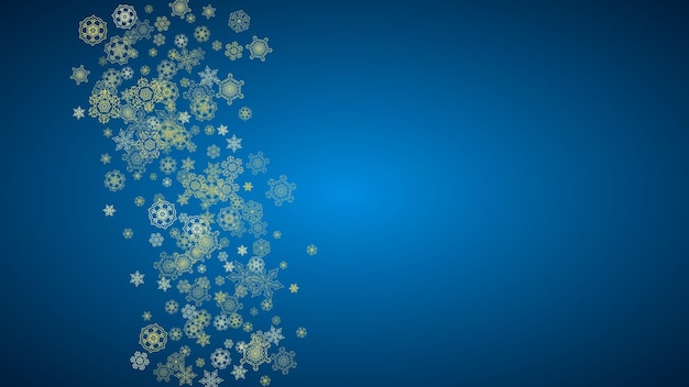 Christmas and New Year snowflakes