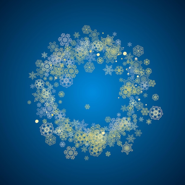 Christmas and New Year snowflakes