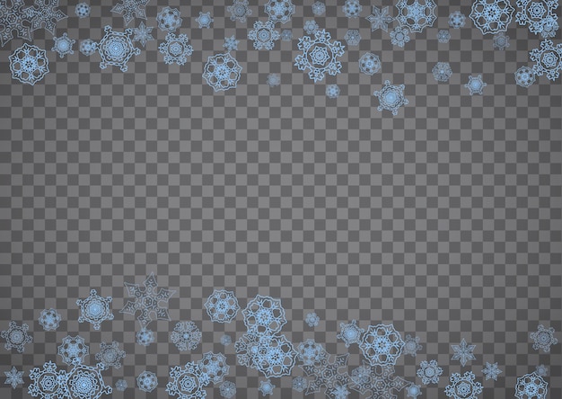 Christmas and New Year snowflakes