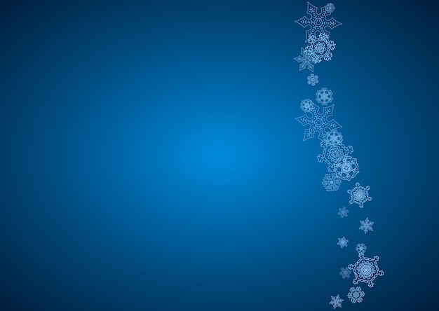 Christmas and new year snowflakes