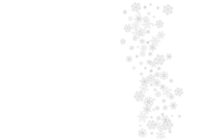 Christmas and New Year snowflakes