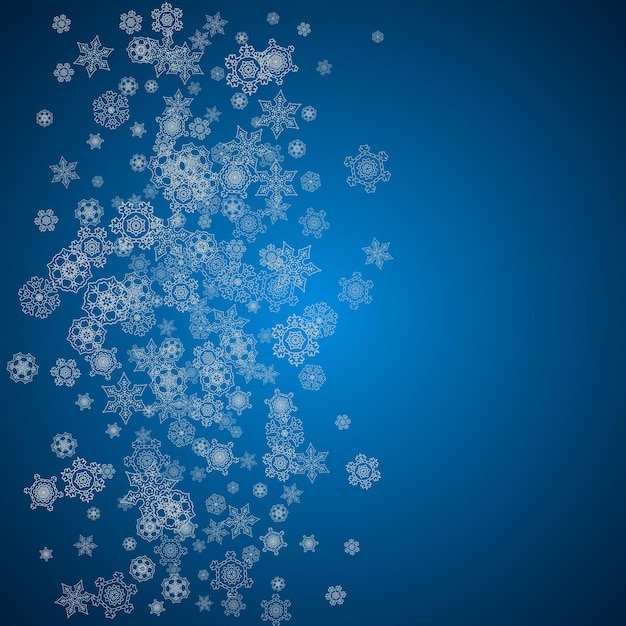 Christmas and New Year snowflakes