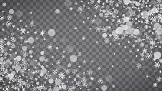 Christmas and New Year snowflakes