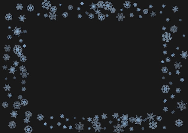 Christmas and New Year snowflakes