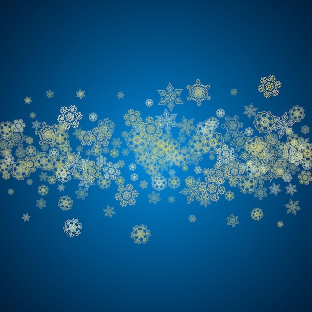 Christmas and New Year snowflakes