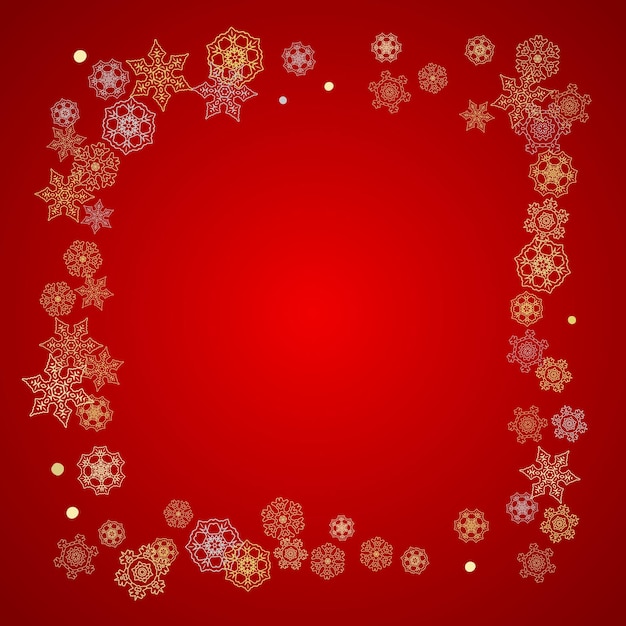 Christmas and New Year snowflakes