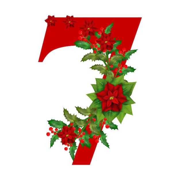 Christmas Number Illustration is perfect for mugs, bags, 
Pillows, T Shirts etc. whatever you want.