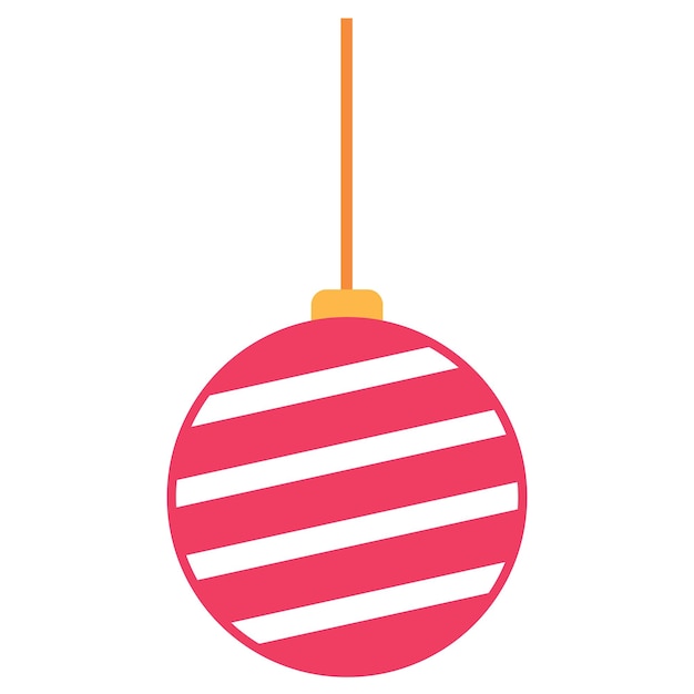 Christmas ornament hanger cartoon vector image.