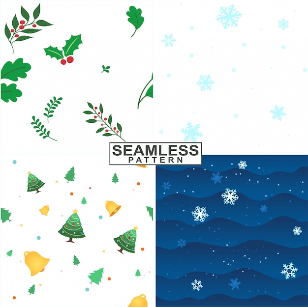 Christmas ornament seamless pattern wallpaper