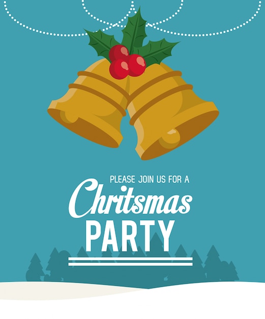 Christmas party invitation card