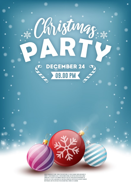 Christmas party poster