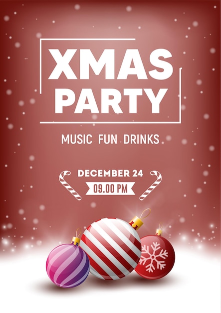 Christmas party poster