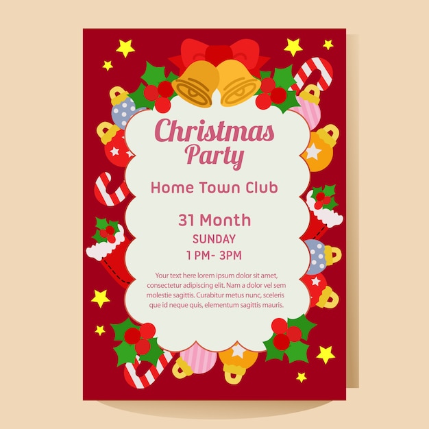 Christmas party poster