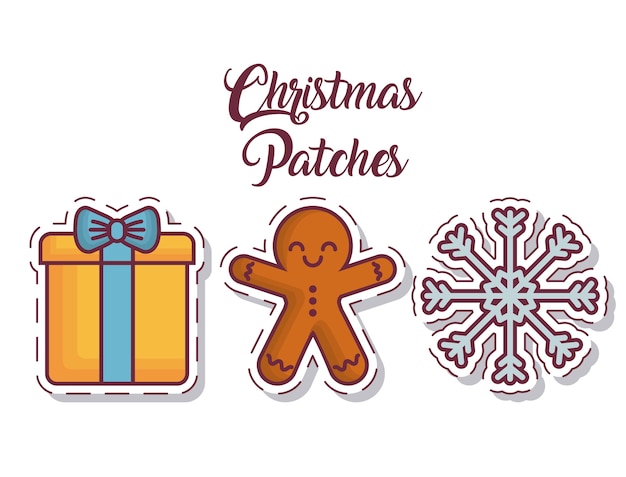 Christmas patches