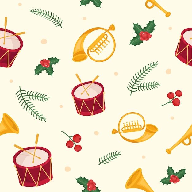 Christmas Pattern Background Seamless Christmas Pattern tile