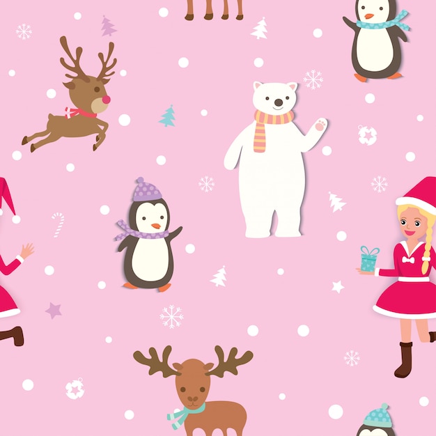 Christmas-pattern-pink