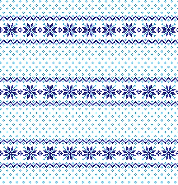 Christmas pattern pixel vector illustration