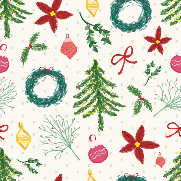 Christmas pattern texture background