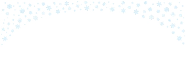 Christmas pattern with blue snowflakes isolated on white background