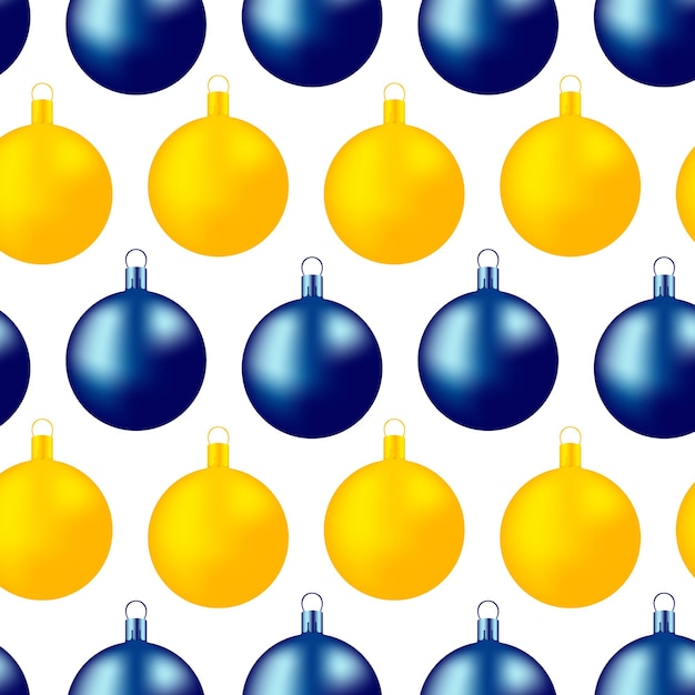 Christmas pattern with Christmas balls