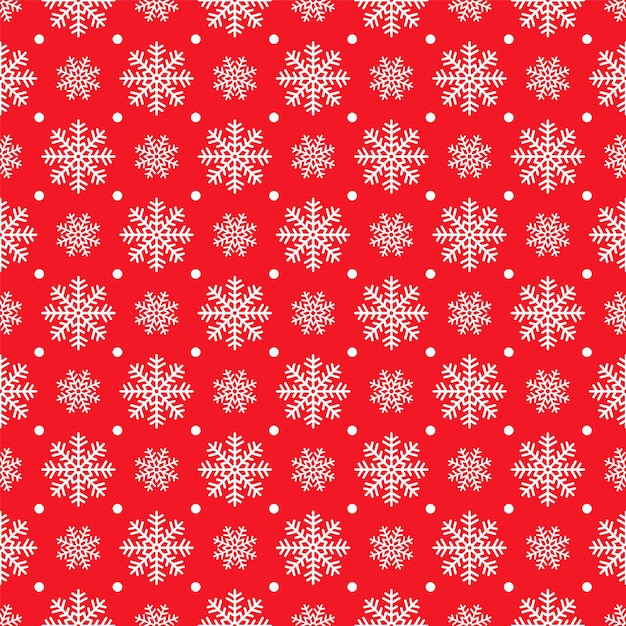 Christmas pattern Xmas vector New year seamless wrapping paper with white snowflakes Holiday geometric background