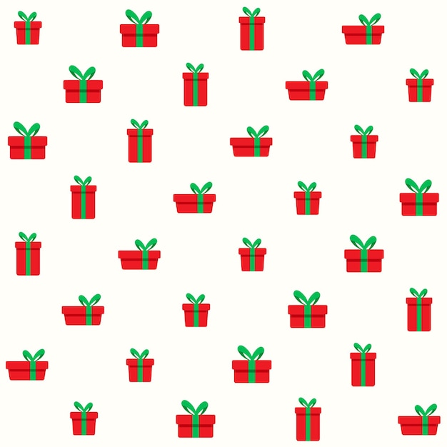 Christmas Present Vector Seamless Pattern