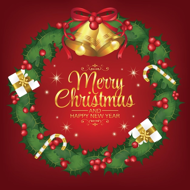 Christmas product display podium background and christmas elements vector