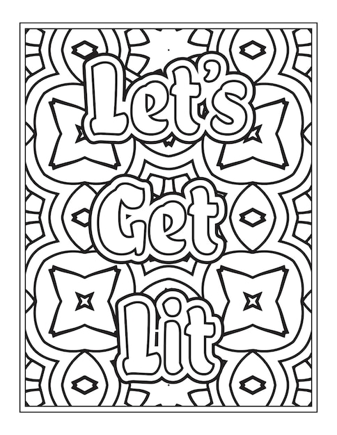 Christmas Quotes Coloring Book Page