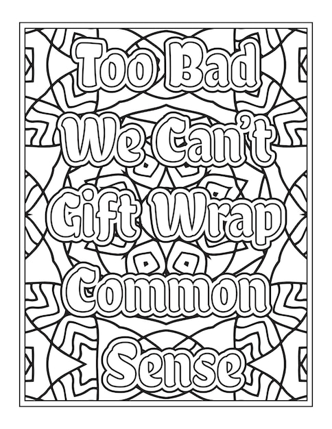 Christmas Quotes Coloring Book Page