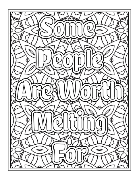 Christmas Quotes Coloring Book Page