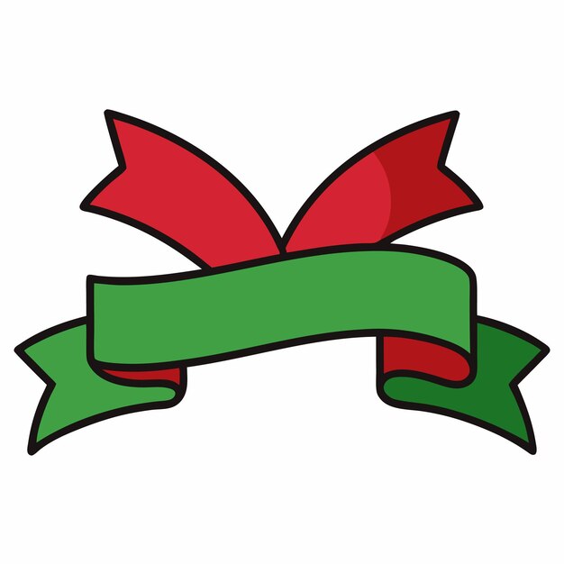 Vector christmas ribbon vector