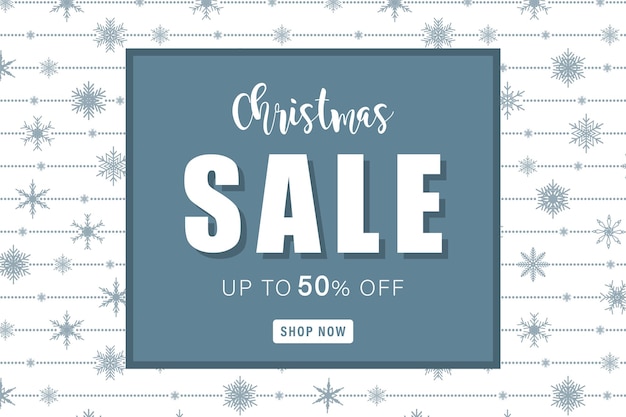 Christmas sale banner template Advertising background Promotion poster