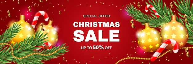 Christmas sale banner