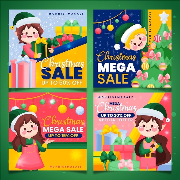 Christmas sale instagram posts