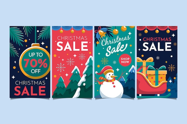 Christmas sale instagram stories collection