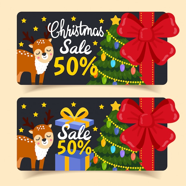  Christmas Sale Tags and Coupons.