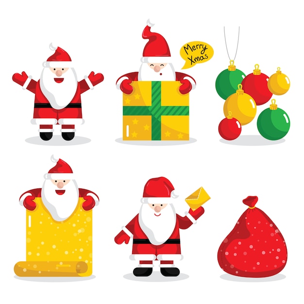 Christmas Santa Claus characters collection