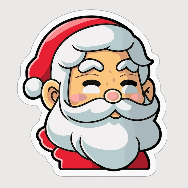 Christmas Santa sticker xmas Santa stickers pack Newyear collection