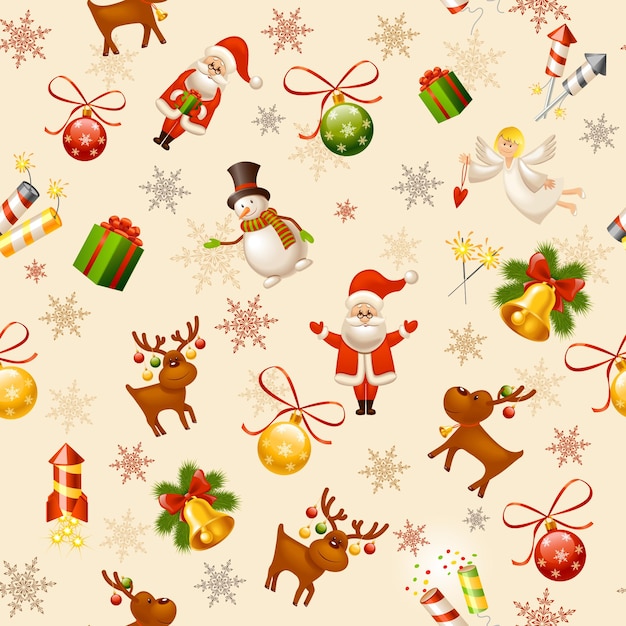 Christmas seamless background