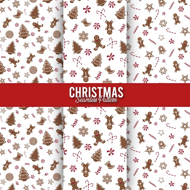 Christmas Seamless Pattern Background